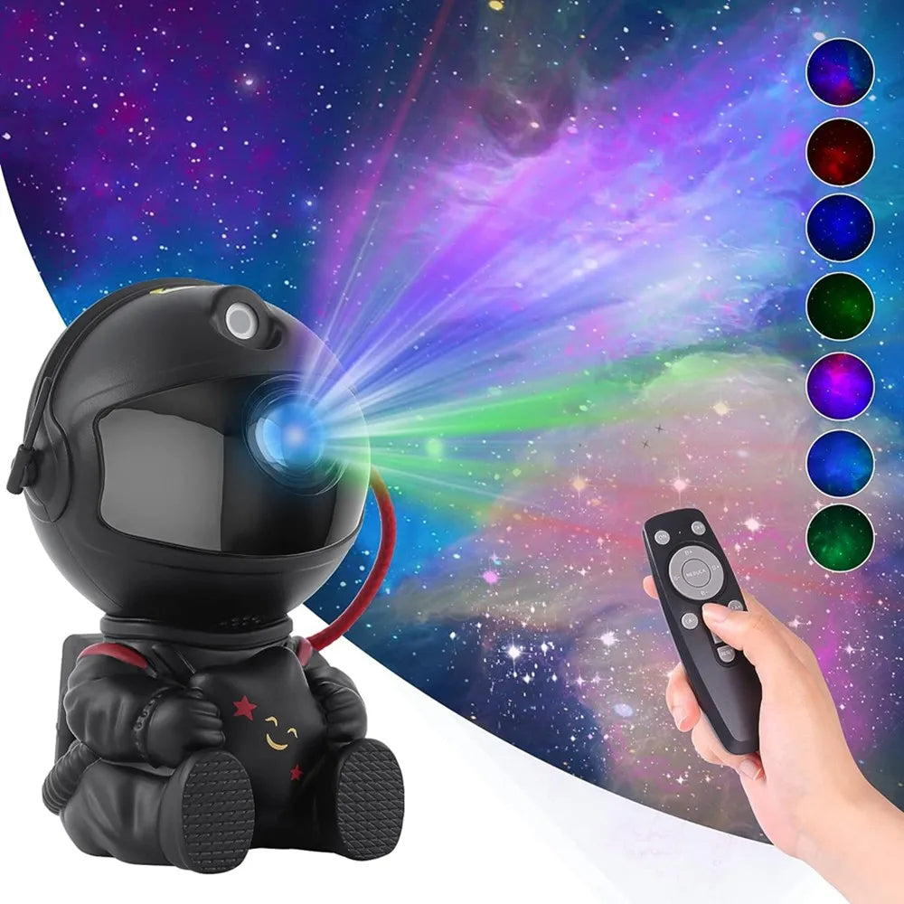 Galaxy Astronaut Star Projector Night Light